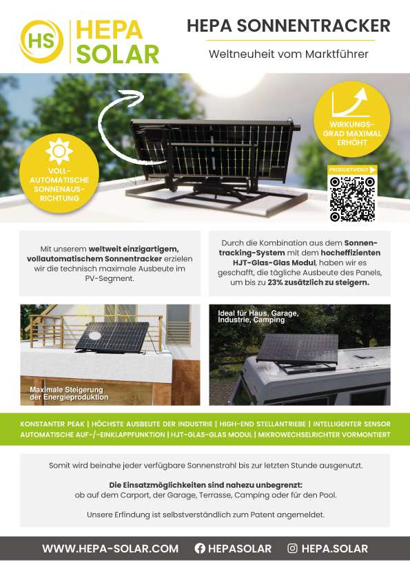 HEPA SUNSEEKER PRO 400 - Sonnentracker