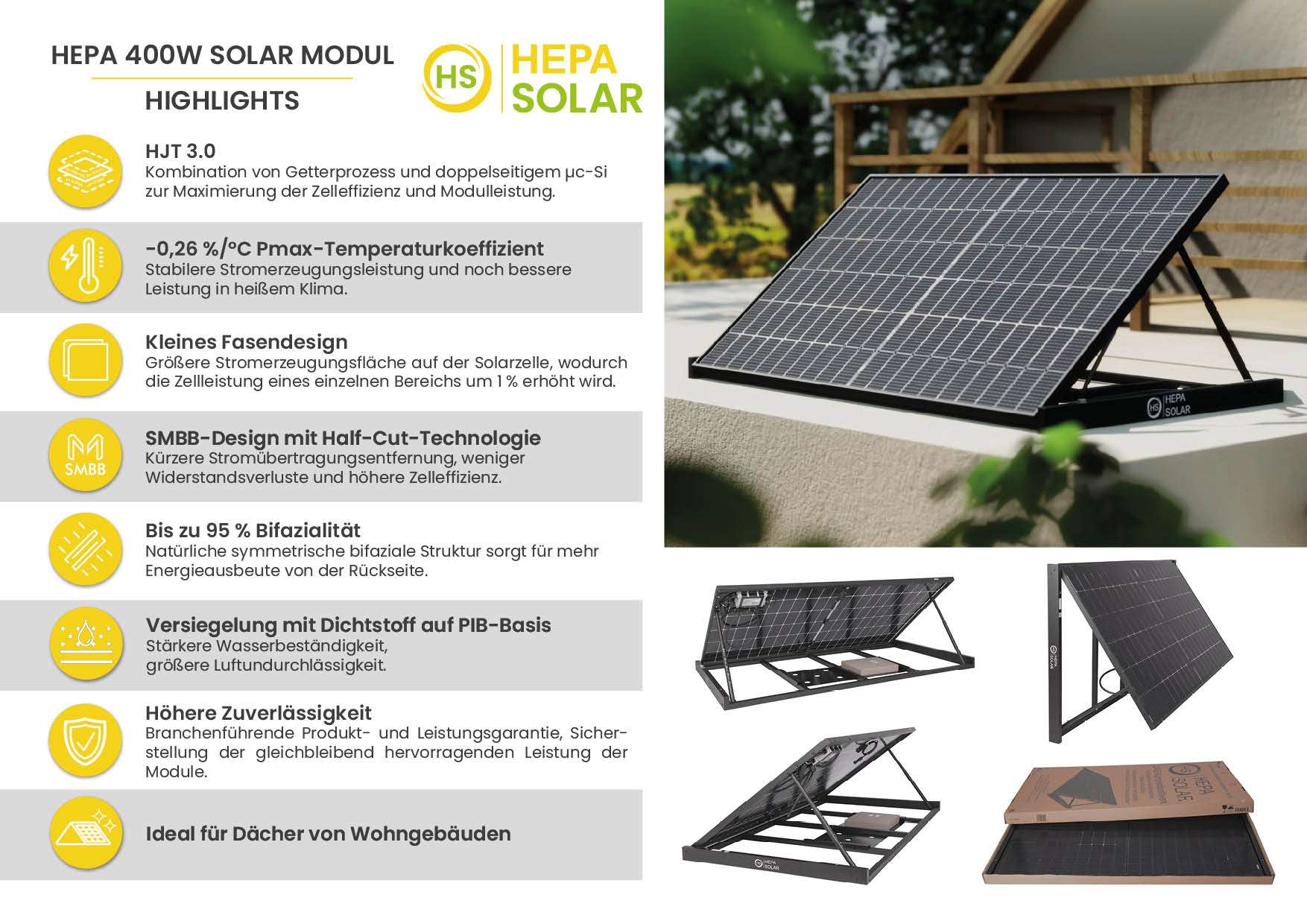 Balkonkraftwerk HEPA Basic 400W